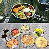 BeGrit Backpacking Camping Cookware Mini Picnic Camping Cooking Mess Kit with Pot and Pan Set for Hiking 8pcs Set #2