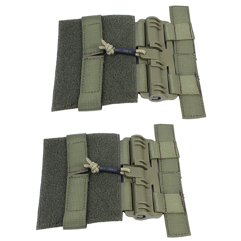 ROCOTACTICAL Quick Release Buckle Set,Single Point Molle Quick Disconnect Side Entry Conversion with Hoop and Loop for JPC CPC NCP XPC 420 Vest