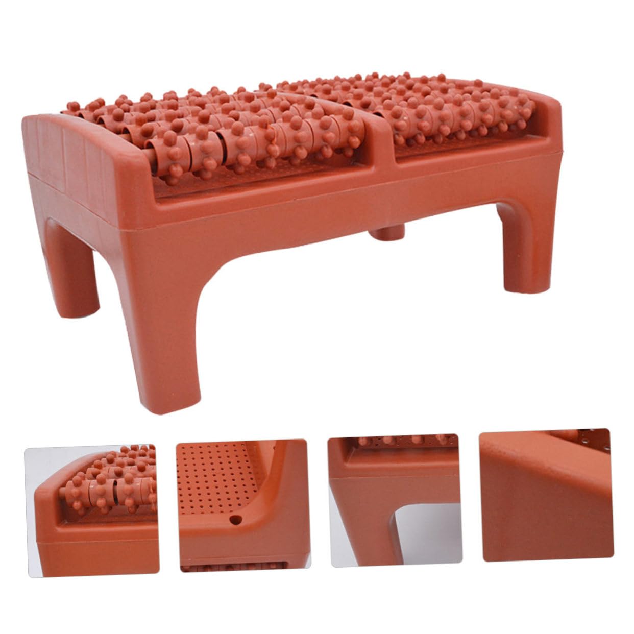 2 Piezas Rodillo Masajeador de Pies Ergonomico de Puntos Masajeador de Plantar para Aliviar Dolores Musculares y Circulación para Relajación Casa Familiares y Amigos