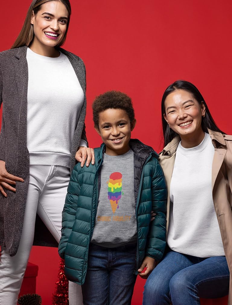 Tstars Kids Pride Rainbow Shirt for Boys & Girls - LGBTQ Ally Love Equality Tee for Toddlers and Youth