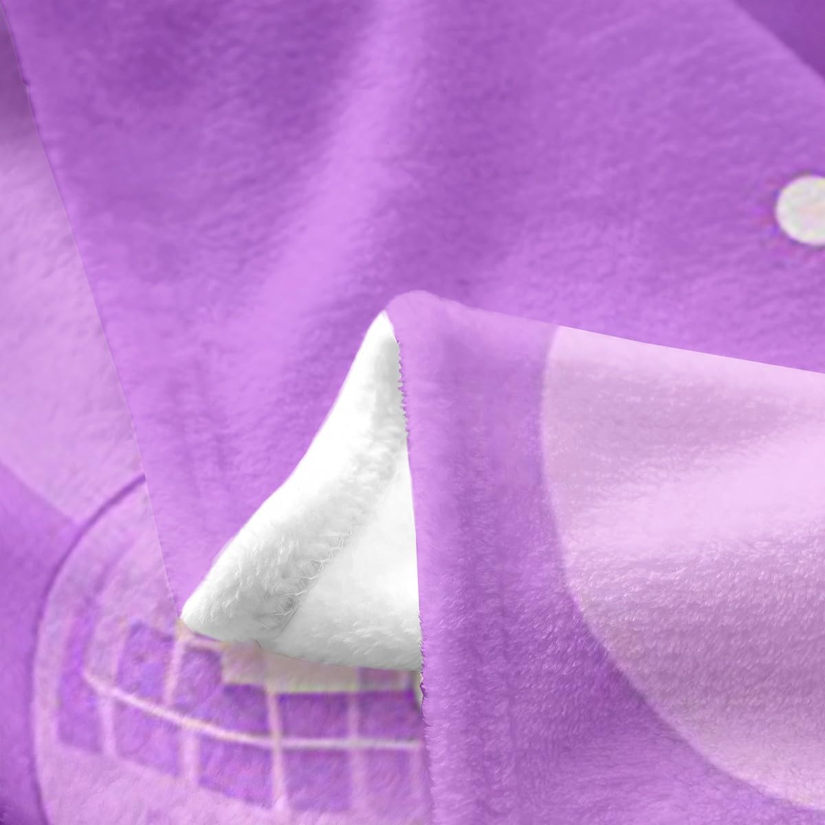 jejeloiu Girls Disco Mirror Ball Flannel Fleece Throw Blanket Purple Dreamy Fuzzy Blanket Throw 50"x60" Star Print All Season Bed Blanket Trendy Disco Gifts for Women Ultra Soft Plush Blanket