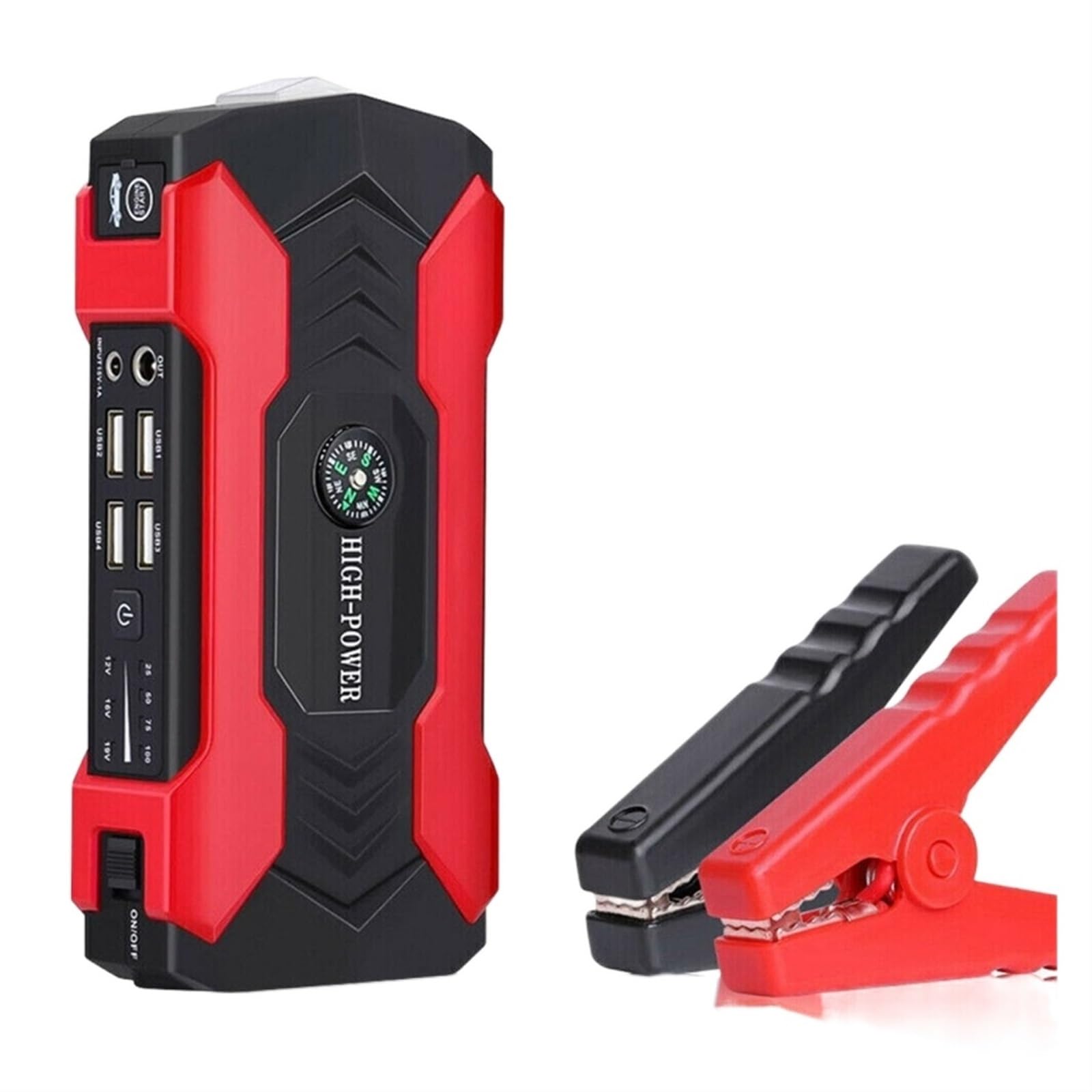 Urządzenie Do Uruchamiania Awaryjnego Samochodu Power Bank 200-600A Przenośna Ładowarka Wzmacniacz Samochodowy 12V Automatyczne Urządzenie Rozruchowe Akumulator Awaryjny Rozruch Samochodu Szybkie I Wy