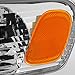 AKKON - For 2001-2002 Toyota Corolla E110 OE Style Headlights Replacements Chrome Housing - Pair