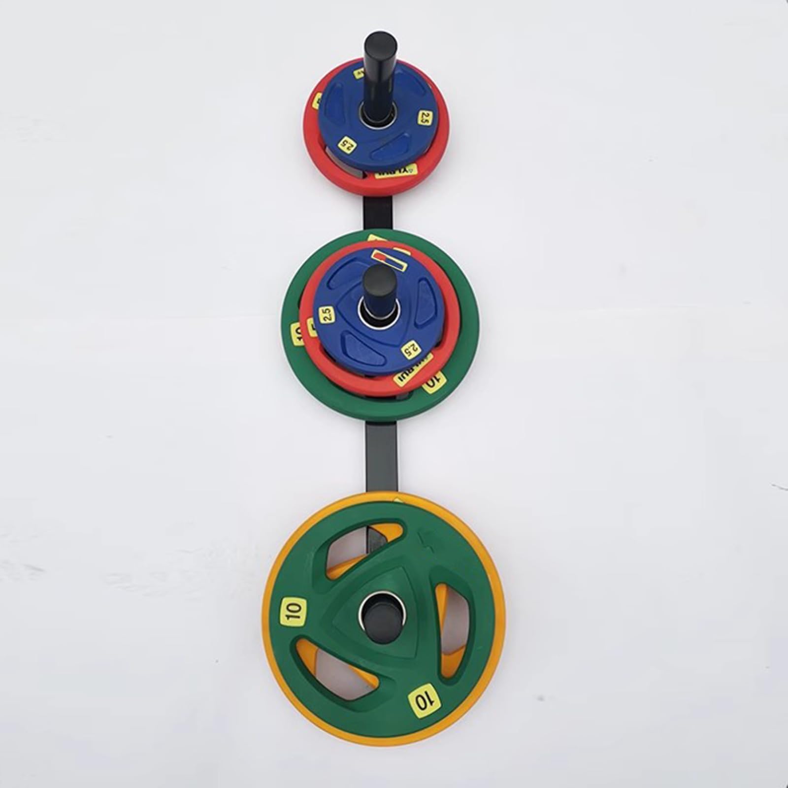 Soporte para Discos De Pesas, Soporte De Pared para Almacenar Discos De Pesas, Ahorra Espacio, Compatible con Discos Estándar De 2,5 Cm