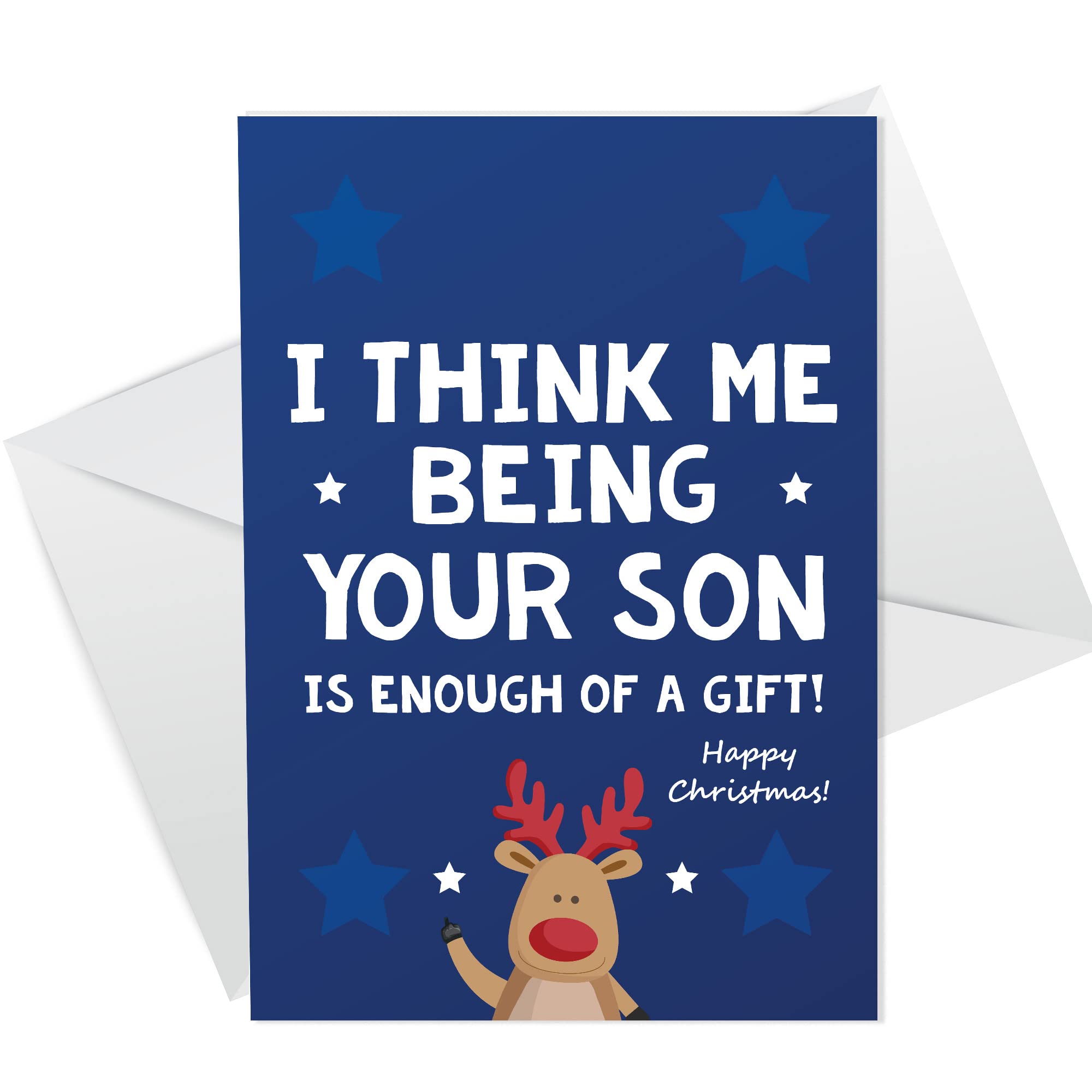 Funny Christmas Card For Dad From Son Rude Card For Him Christmas Card