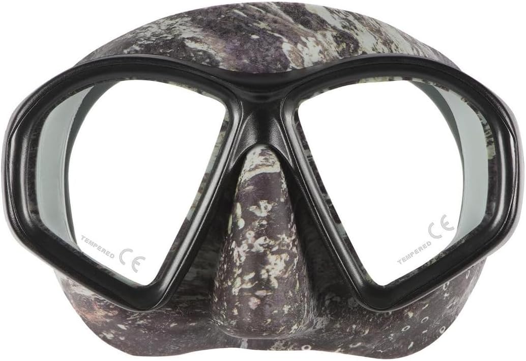 MARES Sealhouette Spearfishing Mask for Diving | Double Lens, Silicone Mask Skirt and Strap | Snorkeling, Water Sports, Underwater