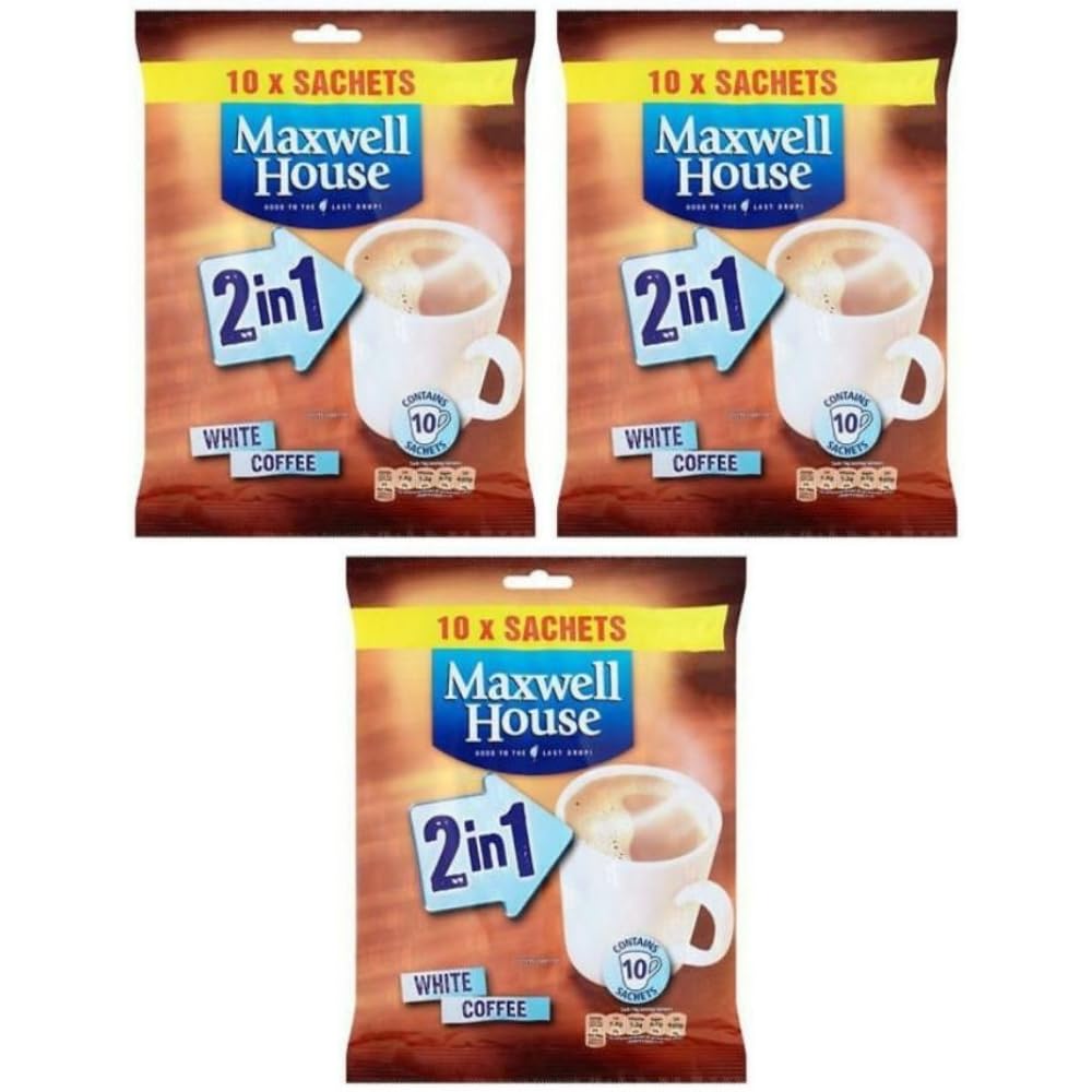 Maxwell House Instant Coffee One the Go White Coffee | FabFinds Mug (Instant 2 in 1, 3 Pack)