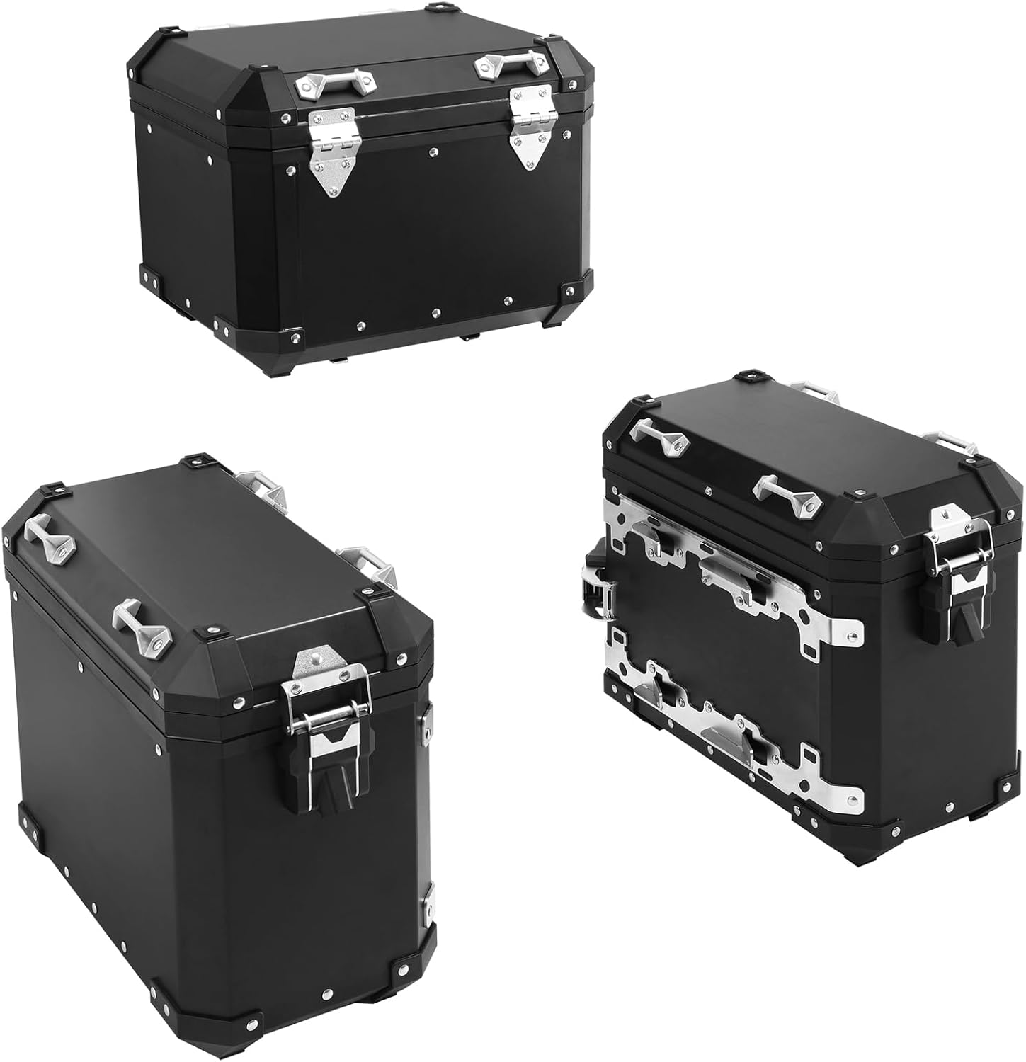 TCMT Panniers Luggage Top Box Saddlebags Side Case Fit For BMW R1300GS 23-25 24 Black