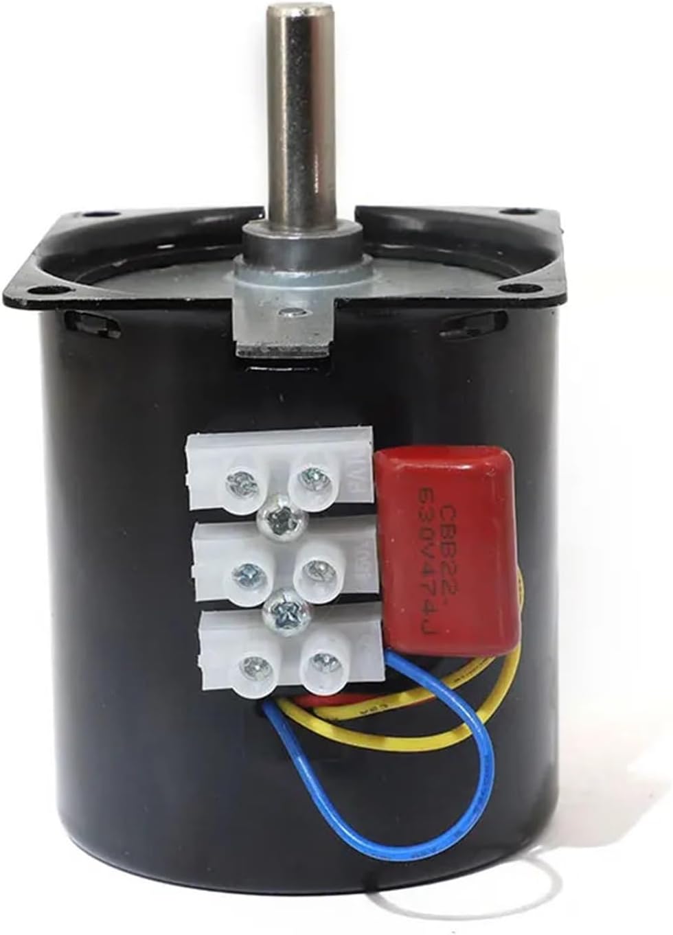 Synchronous Motor 110V AC Eccentric Shaft 8mm Without Hole Permanent Magnet Geared Reducer Electrical Equipment 28W(110V 30RPM)