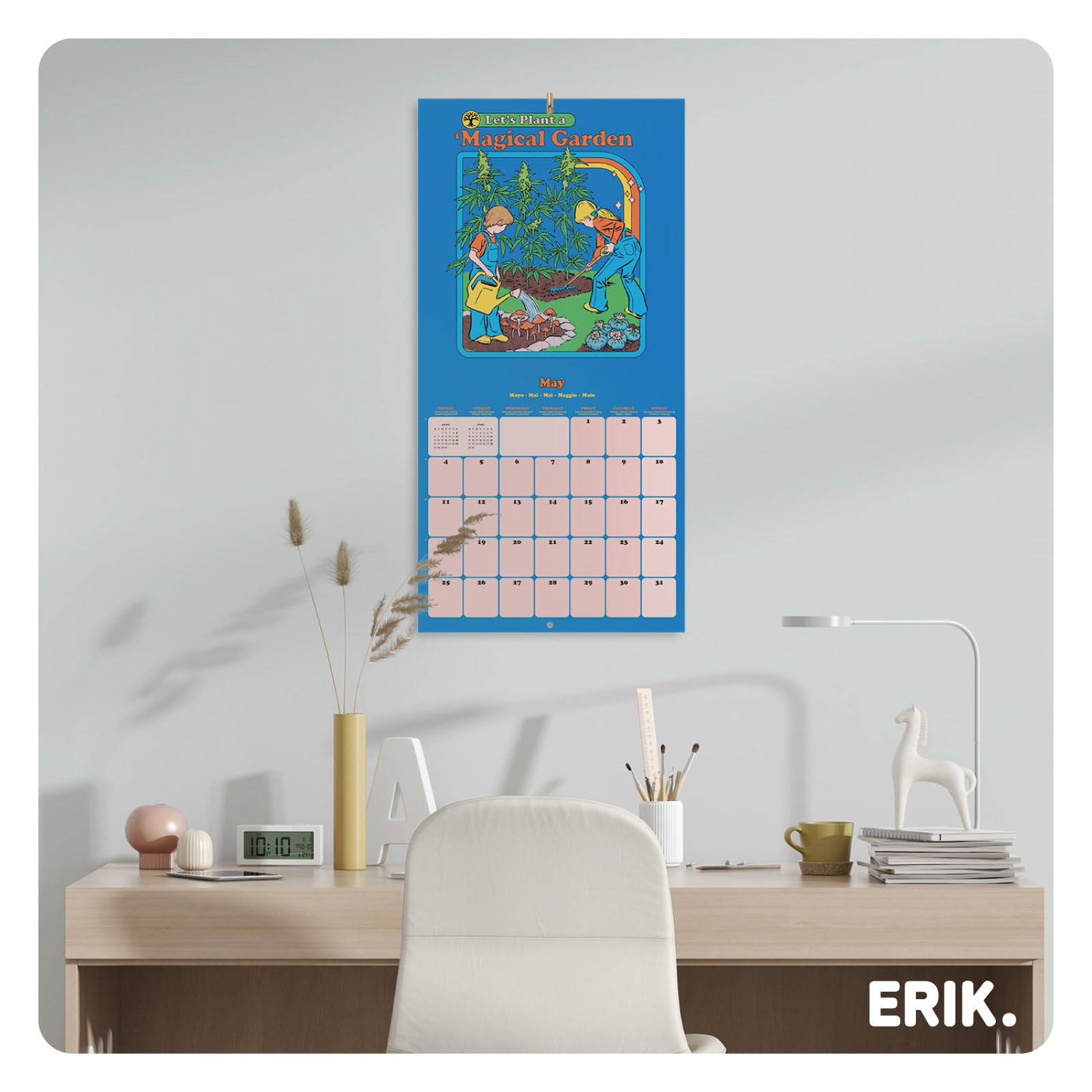 Image secondaire de Calendrier Mural 2026 Steven Rhodes - Organisation Originale et Décorative