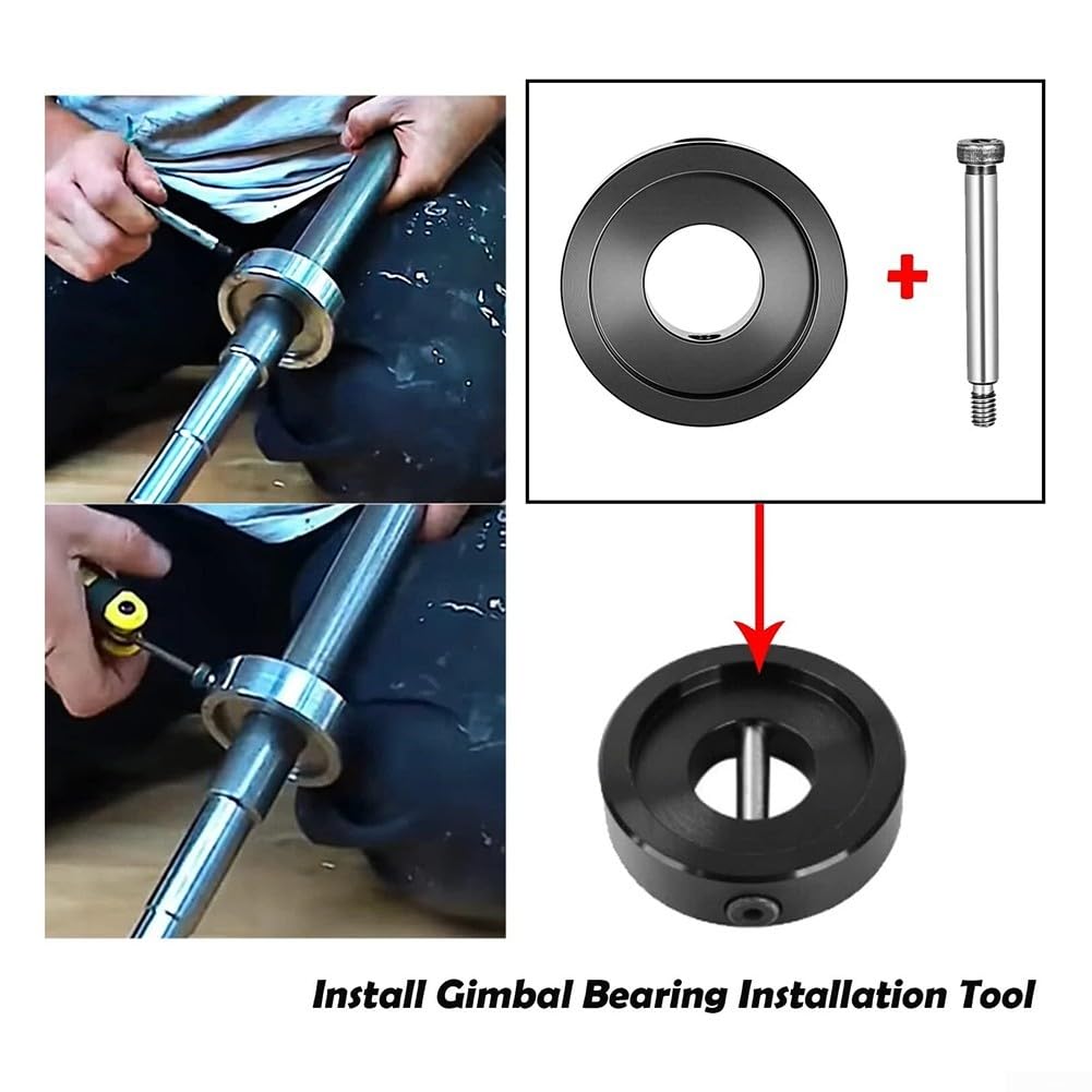 Strumento di allineamento e set di estrattori per cuscinetti cardanici, per allineamento motore Mercruiser per Alpha per Alpha 1, OMC, Volvo