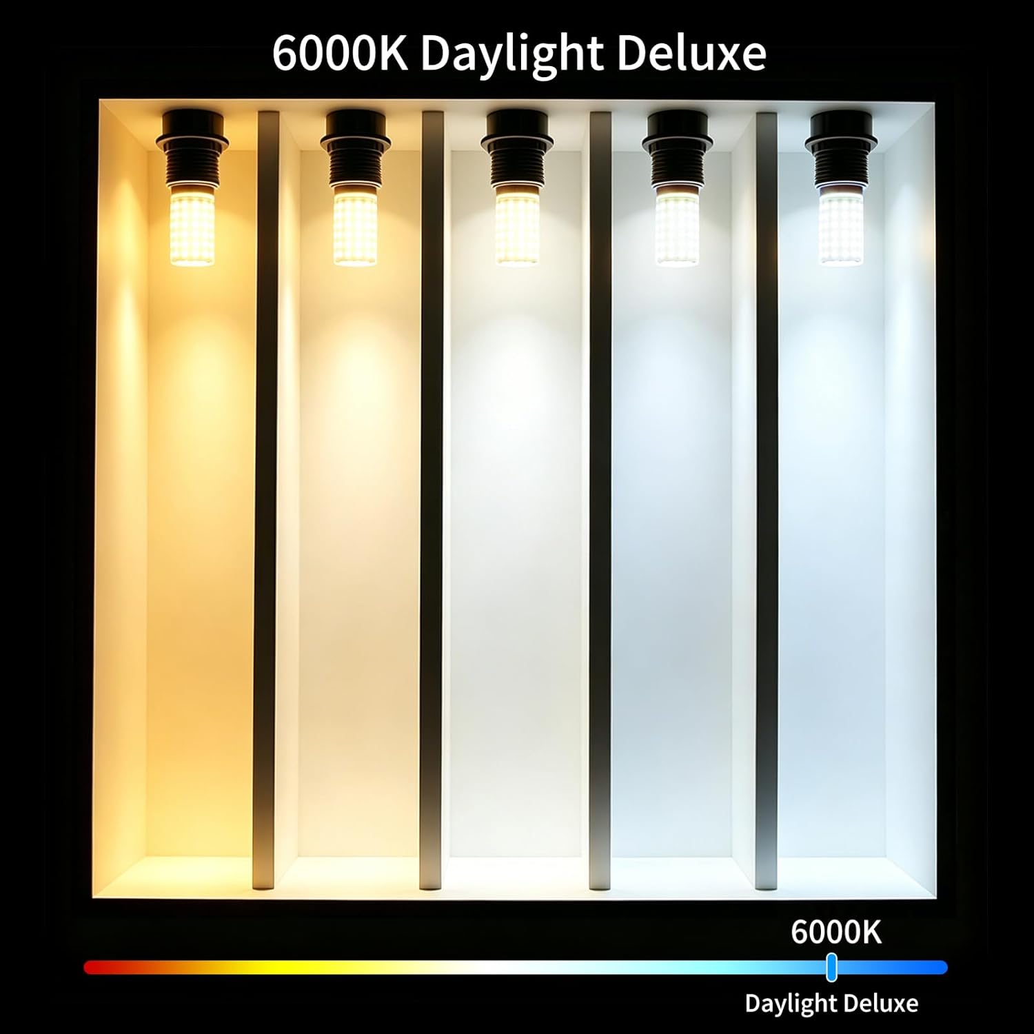 2Pack E26 Led Bulb 60Watt Equivalent, E26 Dimmable Light Bulb, 6000K Daylight White, 7W 120v LED Light Bulbs,800LM, for Indoor Lighting