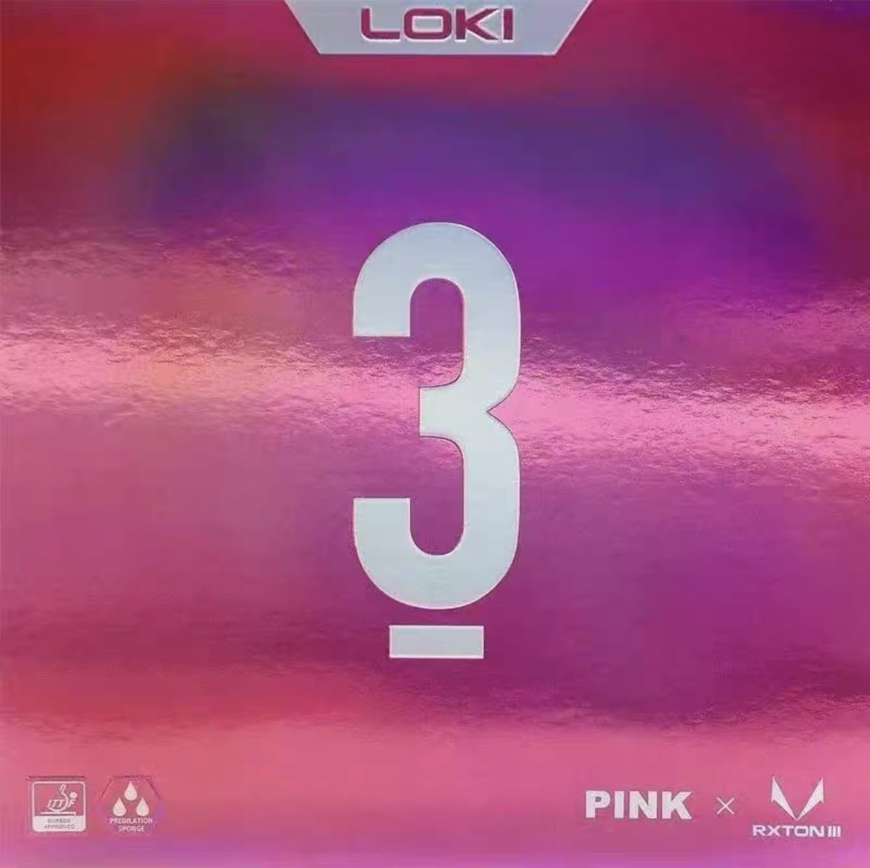 Amazon | ロキ LOKI 鋭龍 RXTON 3 MAX ピンク PINK 卓球ラバー カラーラバー ピンポンスポンジ | LOKI | ラバー