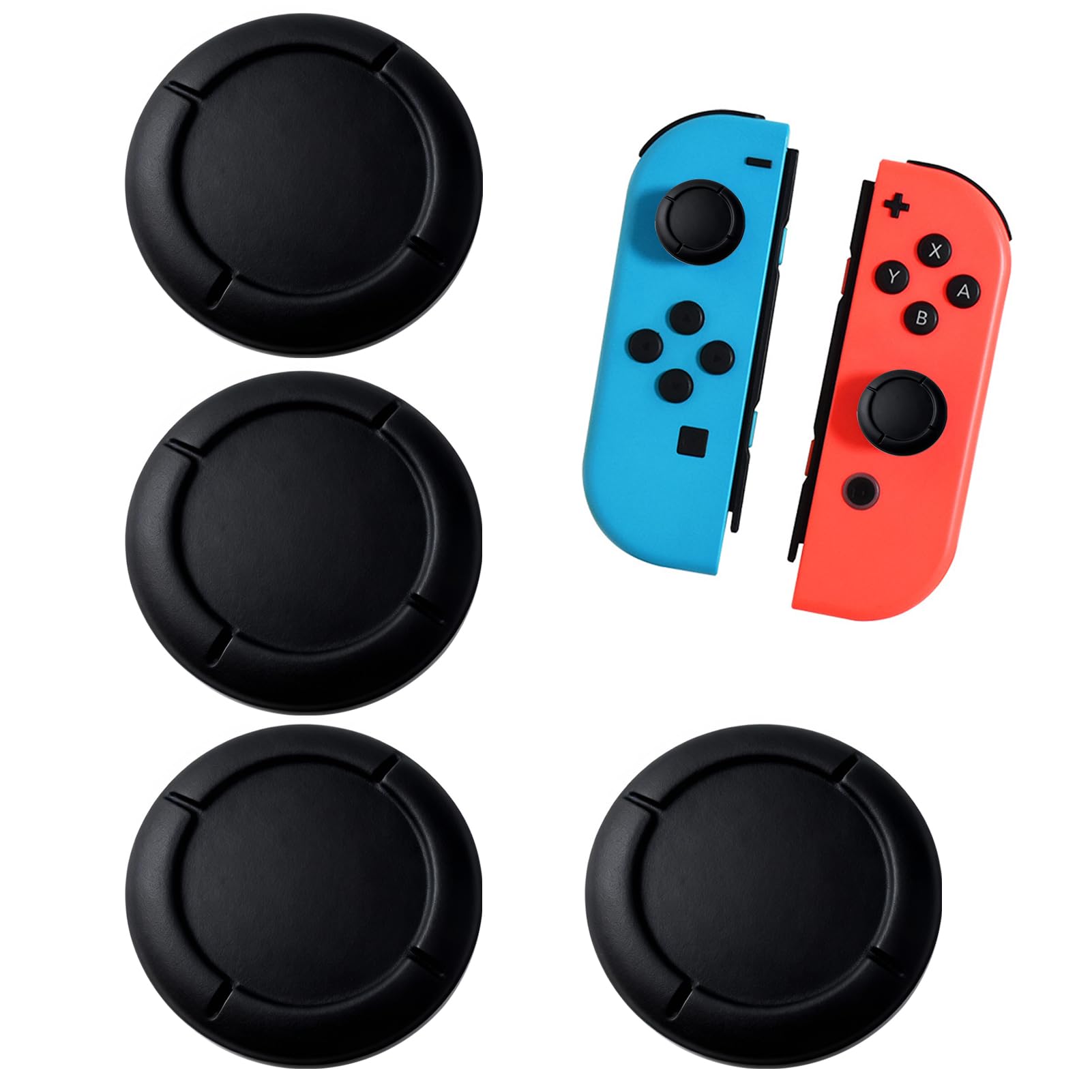 4 Piezas Cubierta para Joystick Switch, Silicona Thumb Grip Set Tapones para Joystick Capuchón de Reemplazo para Joystick para Nintendo Switch, Switch Lite y Controlador OLED de Switch