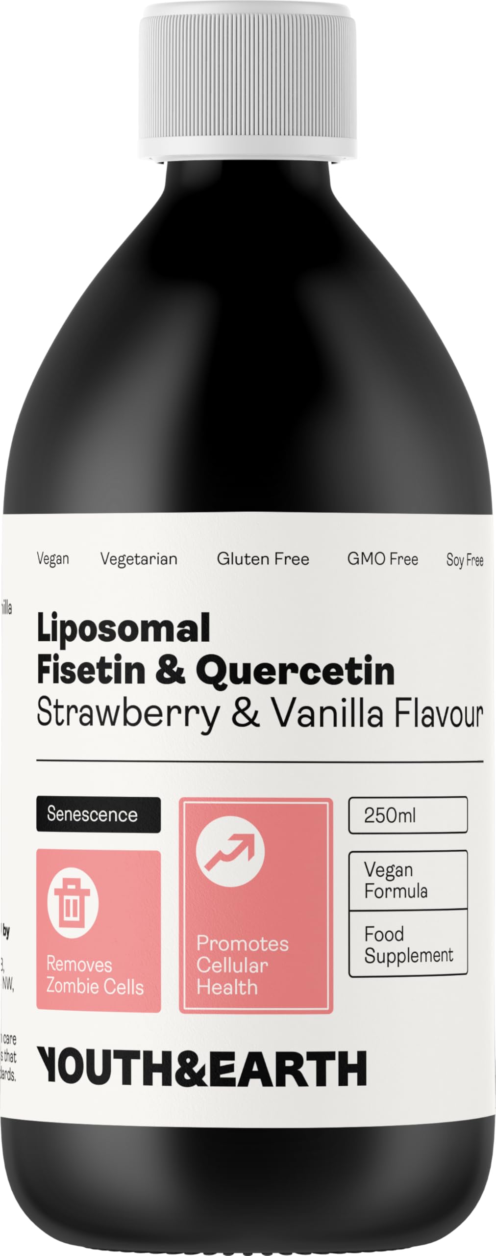 Fisetina liposomiale 150mg & quercetina 50mg – Aroma fragola e vaniglia 250ml