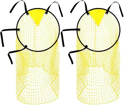 LOOEEL 2 PCS Soccer Targets for Goals Training,Top Bins Soccer Target.Football Training Net Corner Football Train Goal.Easy to Attach and Detach for Shooting Accuracy Exercise.