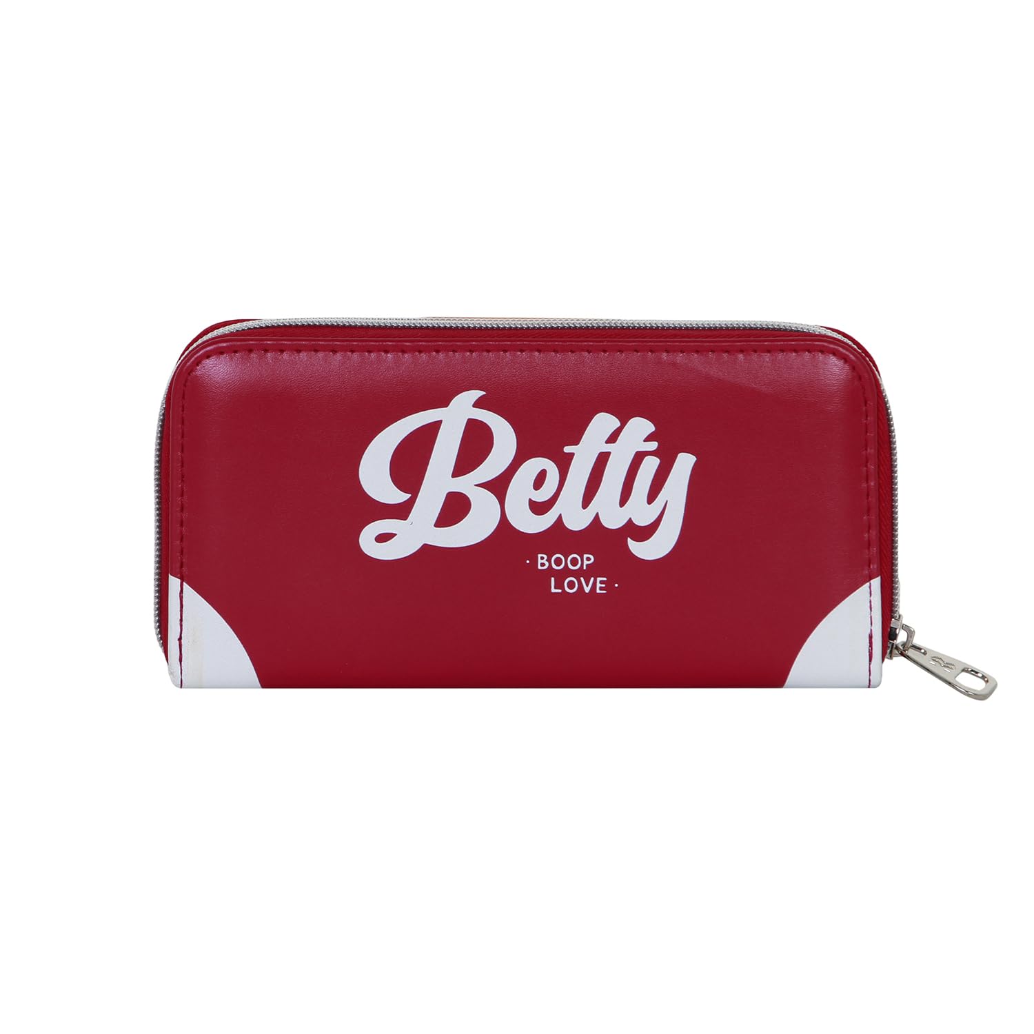 Betty Boop Varsity-Portefeuille Essentiel, Bordeaux, 19 x 10 cm