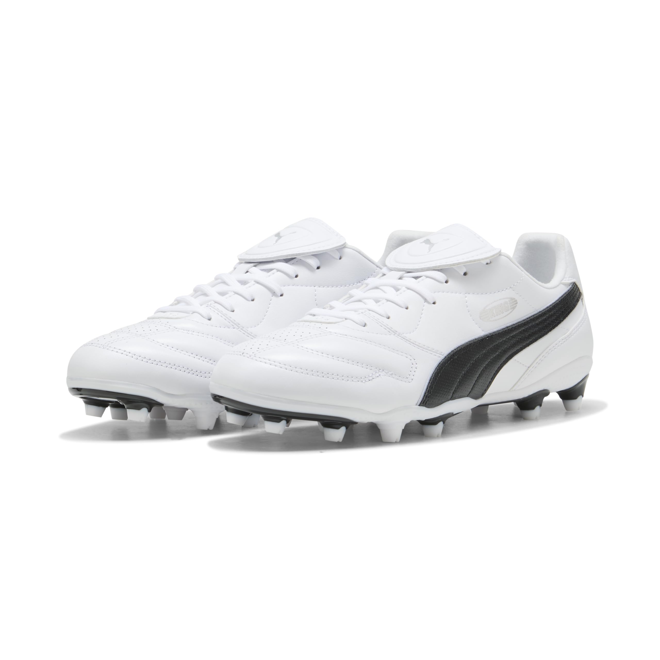 PUMA King Liga FG/AG Fußballschuh, Unisex, Weiß/Schwarz, 5 UK – Ansicht 2