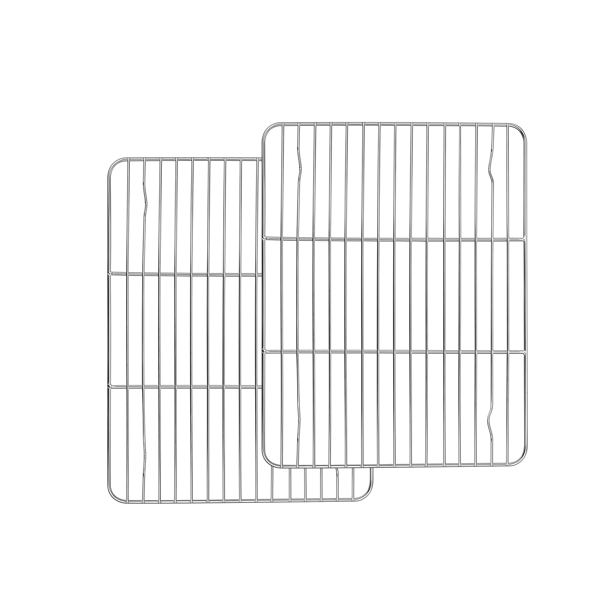 Stainless Steel Cooling Racks Set of 2, Homikit 11.6”*9.1” Heavy Duty Wire Baking Rack for Cooking Roasting Grilling Bacon Cake Cookies, Non Toxic & Rust Free