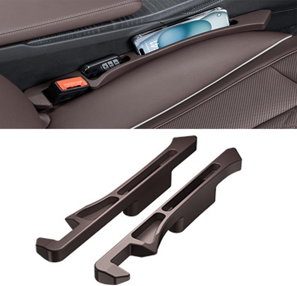 RCZHAK 2pcs Car Seat Gap Filler Organiser for Bmw X3 E83 F25 G01 G45 / X4 F26 G02 X3M X4M, Auto Gap Leak Proof Filling Strip Console Side Organiser Catcher,D
