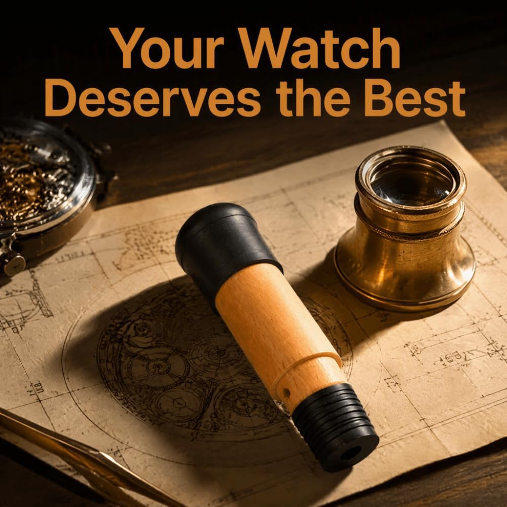 Wooden Suction Handle Watch Repairing Tool Suction Case Opener Seamless Rubber Watch Repairing Tool(A)