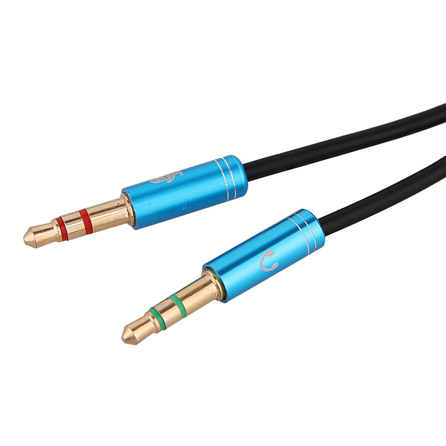 Câble Diviseur Micro-casque 3,5 Mm - Femelle Vers Double Mâle - 10 Cm - Pack De 2 - Pour PC, Console, Casque Avec Micro Intégré - 3