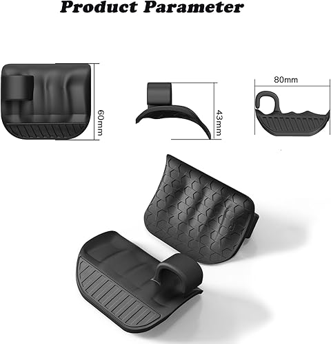 Miniatura 3 de Puños de goma originales para levantamiento de pesas para hombres y mujeres, ergonómicos sin dedos, para entrenamiento de gimnasio, guantes para