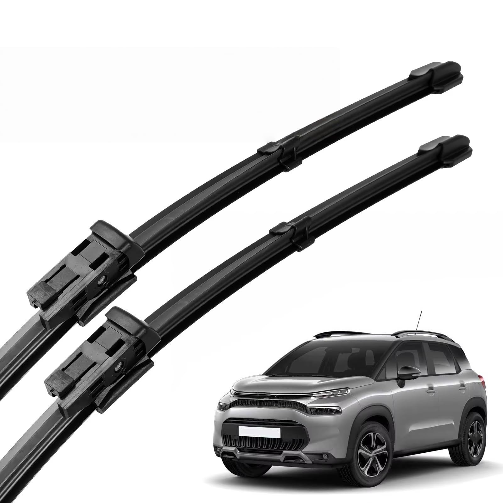 PAPEP Windscreen Wiper Blades for Citroën C3 Aircross 2017-2023 26"+16", Front Replacement Wipers OEM Quality Water Repellent Rubber Automotive Windshield