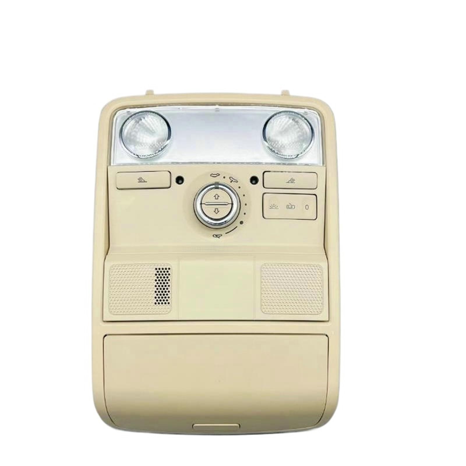 Samochodowe Lampy Sufitowe Pasuje do Tiguana Lampa sufitowa do czytania z przodu, lampa sufitowa, etui na okulary, przełącznik szyberdachu Sufitu Wewnętrznej(Beige 1)