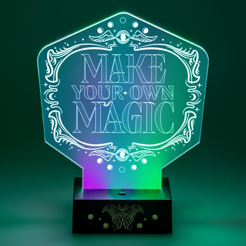 Paladone Wicked Movie Acrylic Light - Officially Licensed Disney Lamp, Make Your Own Magic, Gift for Musical Fans of Glinda,Elphaba & Oz, Battery Powered image 5
