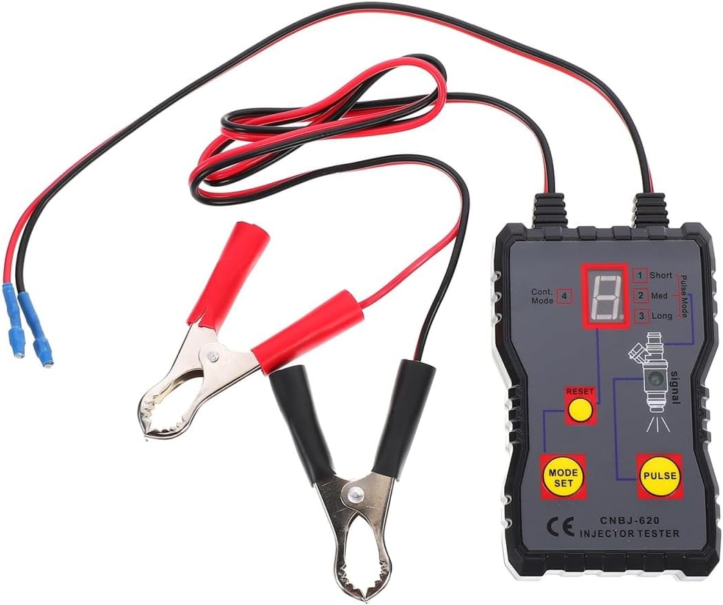 PRETYZOOM Vehicle Fuel Injector Tester Auto Injector Testing Tool for Cars High Precision Pressure Gauge
