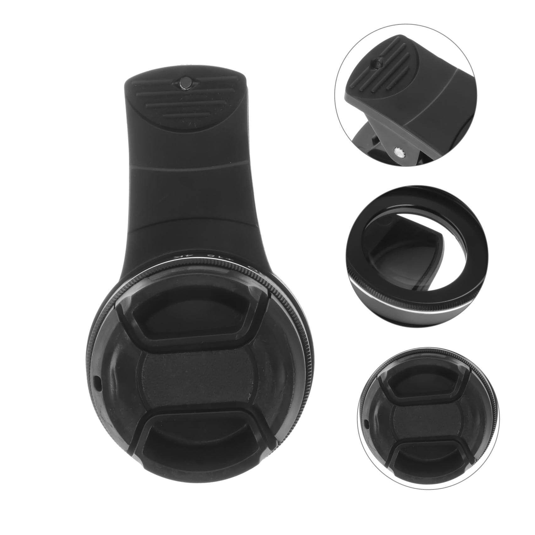 Obiettivo Macro 37mm per Smartphone 15x con Clip 4k Nero | Lega di Alluminio e Lente Ottica, per Fiori e Gioielli, Dettaglio Ravvicinato per Fotografia Professionale
