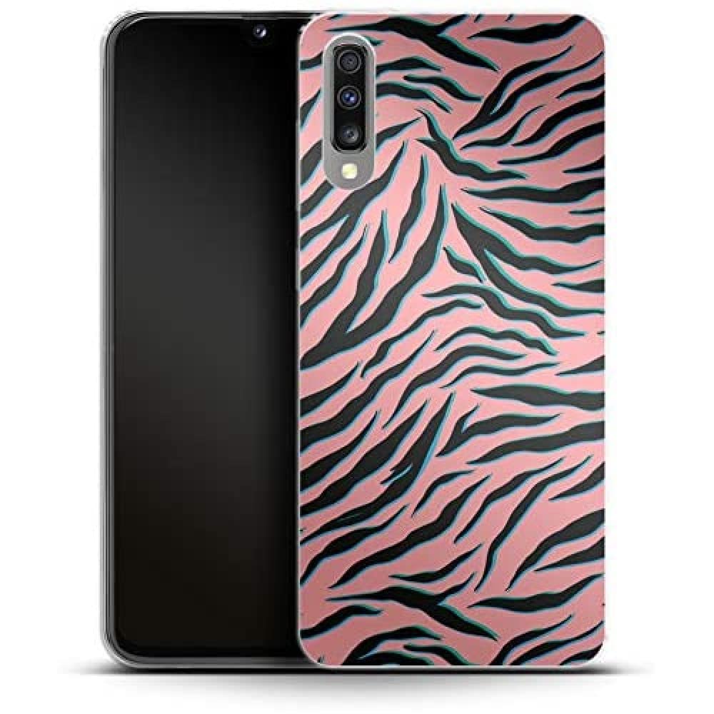 Smartphone Silicone Mobile Phone Case Pink Zebra Samsung Galaxy A50