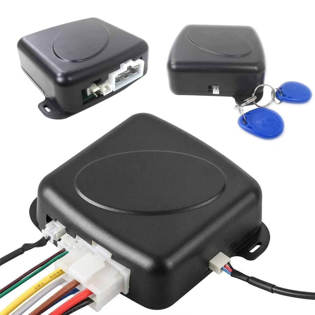 Car Ignition Switch 12V RFID Engine Start Push Button Keyless Entry Starter Kit