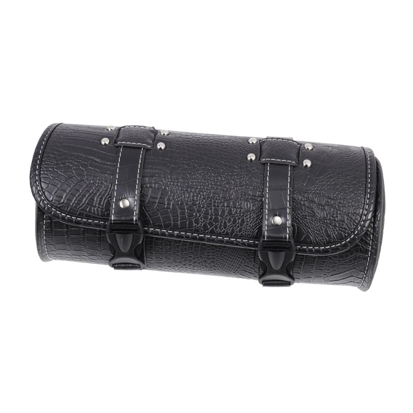 Yardwe Borsa Laterale in Pelle per Moto, Borsa Portaoggetti Posteriore da Viaggio, Accessorio Pratico per Motociclisti per Spostamenti Quotidiani e Gite Weekend