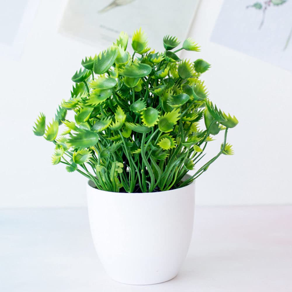 偽の植物 人工プラスチック植物盆栽小さなツリーポット偽植物鉢植え花ホームルームテーブル装飾ガーデンアレンジメント装飾品 屋内用人工植 屋内用人工樹木 新しい中国の人工盆栽禅シミュレーションの緑の植物の花の鉢植えの装飾品リビングルームのデスクトップの玄関偽の植物の装飾  シミュレーションツリー 新中国人工盆栽の木禅フェイク鉢植え赤カエデ松茶室玄関