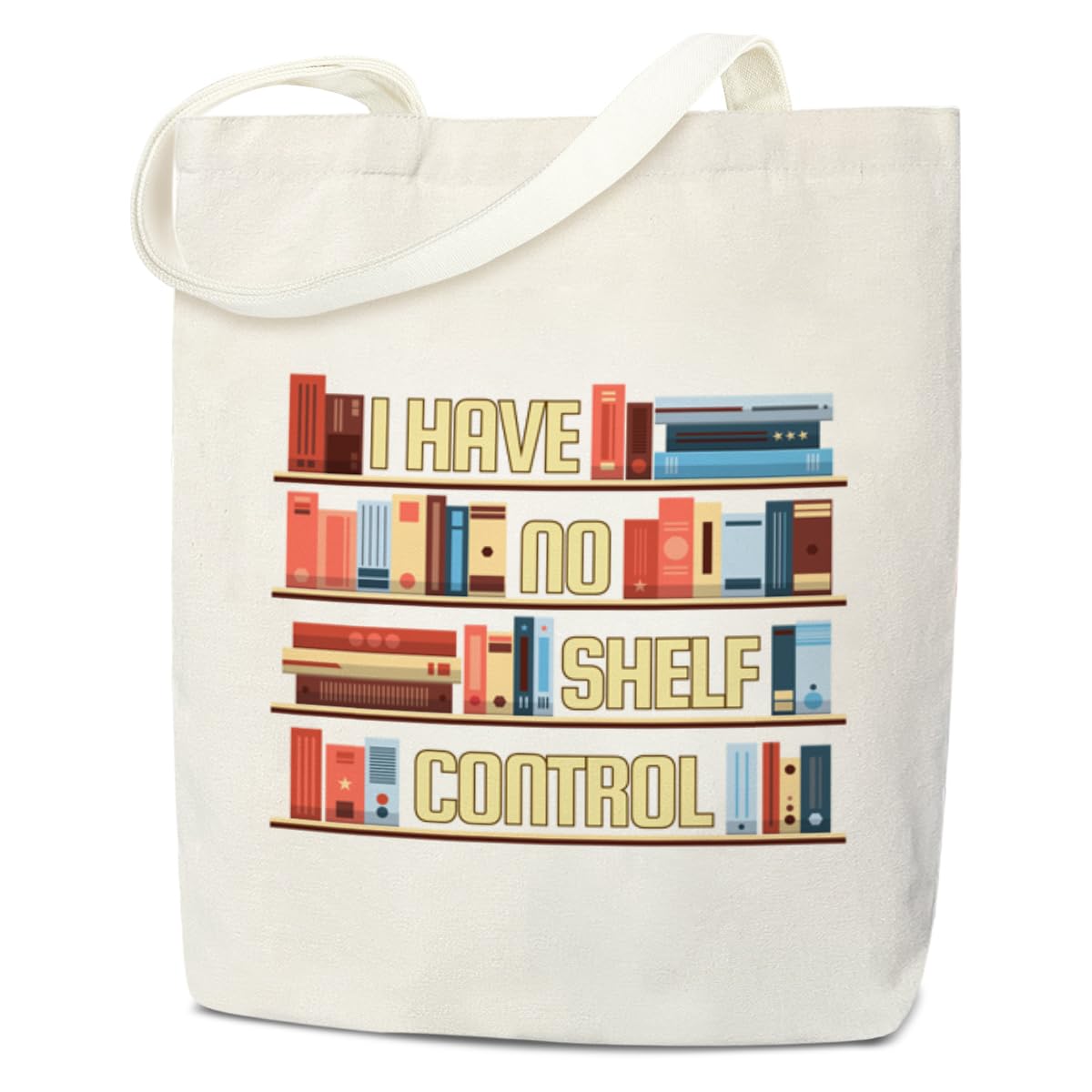 Book Tote Bag Aesthetic, Book Lover Gift for Women Canvas Tote Bag, Reading Gifts for Women Writer Teacher Librarian Reader, Library Book Bag, Shopping Reusable Grocery Beach Shoulder Bag /A54