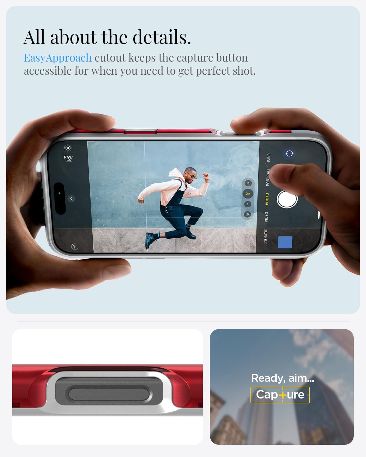 Spigen Classic C1 MagFit Designed for iPhone 16 Pro Case [Military-Grade Protection] Compatible with MagSafe - Ruby