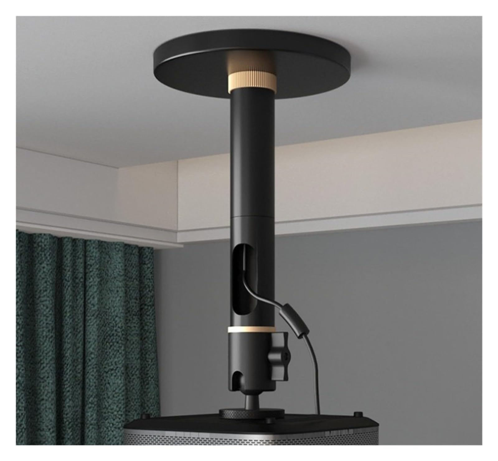 Projector Mount, Projektor-Deckenhalterung mit Verstellbarer Höhe, kompatibel mit Hisense C2 Ultra C3 RS20, 1/4 Zoll Schraube PH68,for Replacement(9-15cm Height)