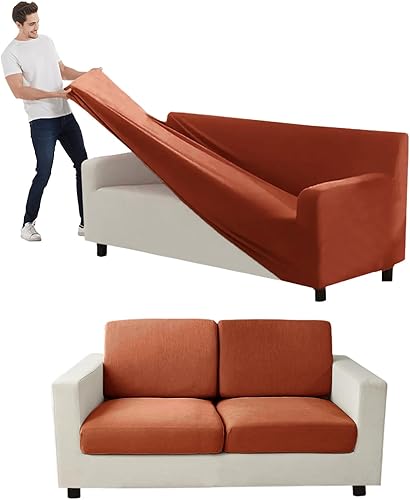Miniatura 101 de Funda para Sofá de Terciopelo, Fundas Elásticas para Sofá para Funda Principal Separada/Respaldos y Cojines de Asiento, Funda para Sofá, para Fundas