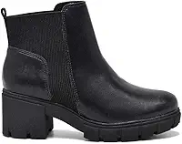 Bota Feminina Via Marte Chelsea Salto Bloco Tratorado