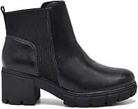 Bota Feminina Via Marte Chelsea Salto Bloco Tratorado