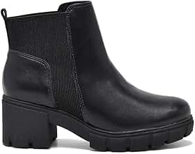 Bota Feminina Via Marte Chelsea Salto Bloco Tratorado