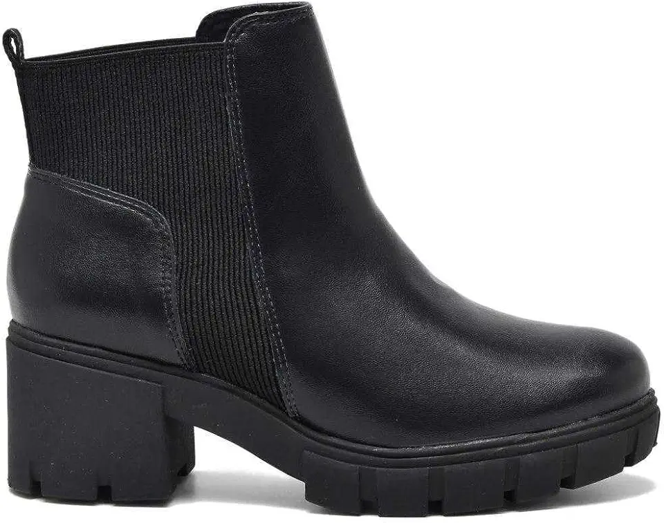 Bota Feminina Via Marte Chelsea Salto Bloco Tratorado