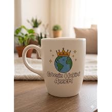 Evrenin Hakimi Annem Krem Oval Kupa - Hediyelik Kupa Fincan Mug