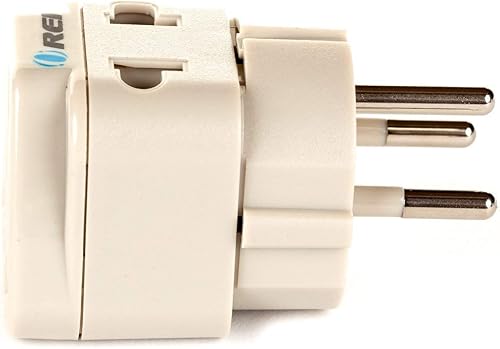 Miniatura 4 de OREI Enchufe adaptador de viaje de Estados Unidos a Israel, Gaza, Palestina y más (tipo H) - 2 en 1 - Certificado CE - Cumple con RoHS - Paquete de