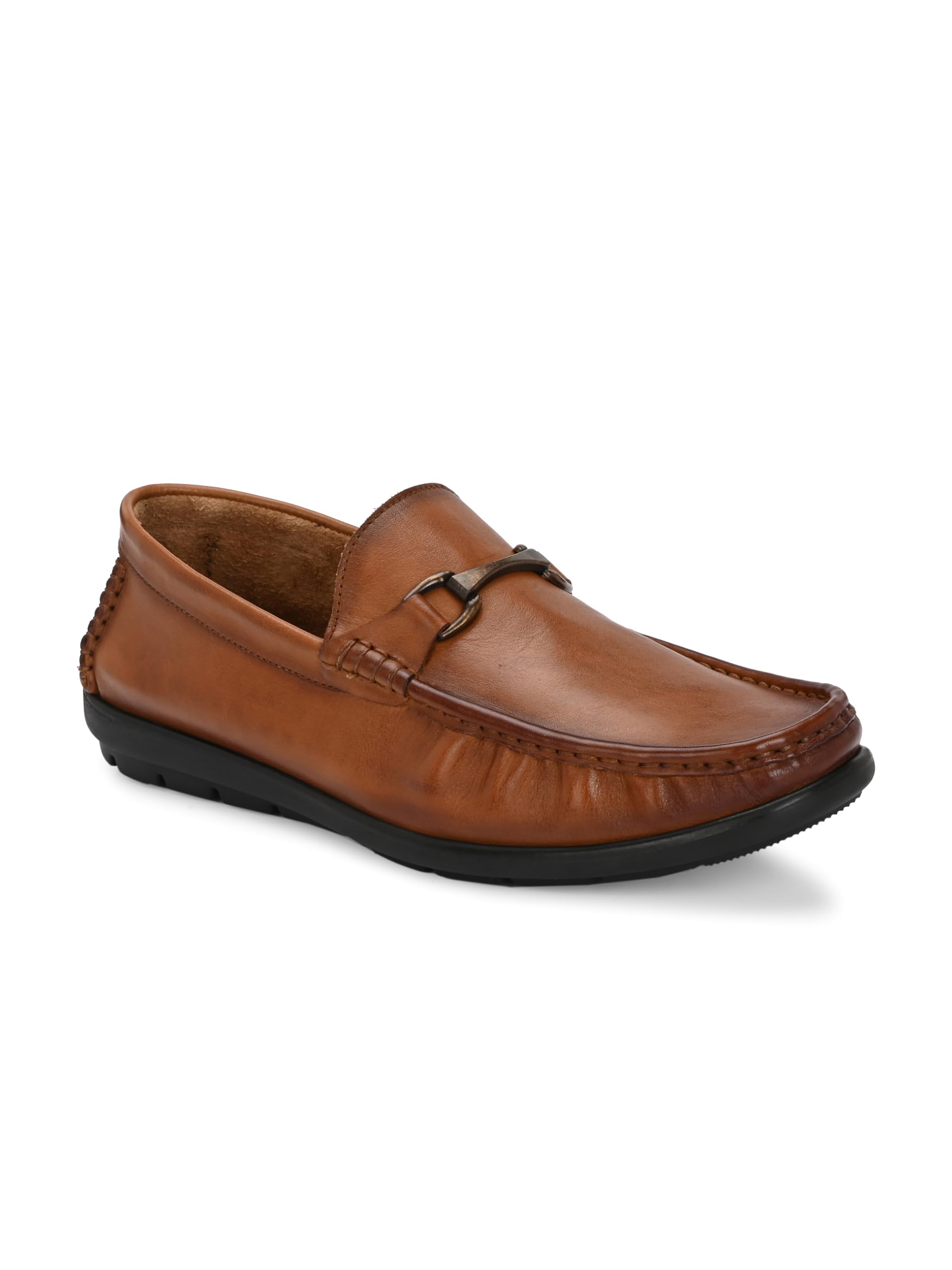 The Voyager Tan Color Drivers Loafers in Premium Leather for Men-image-37