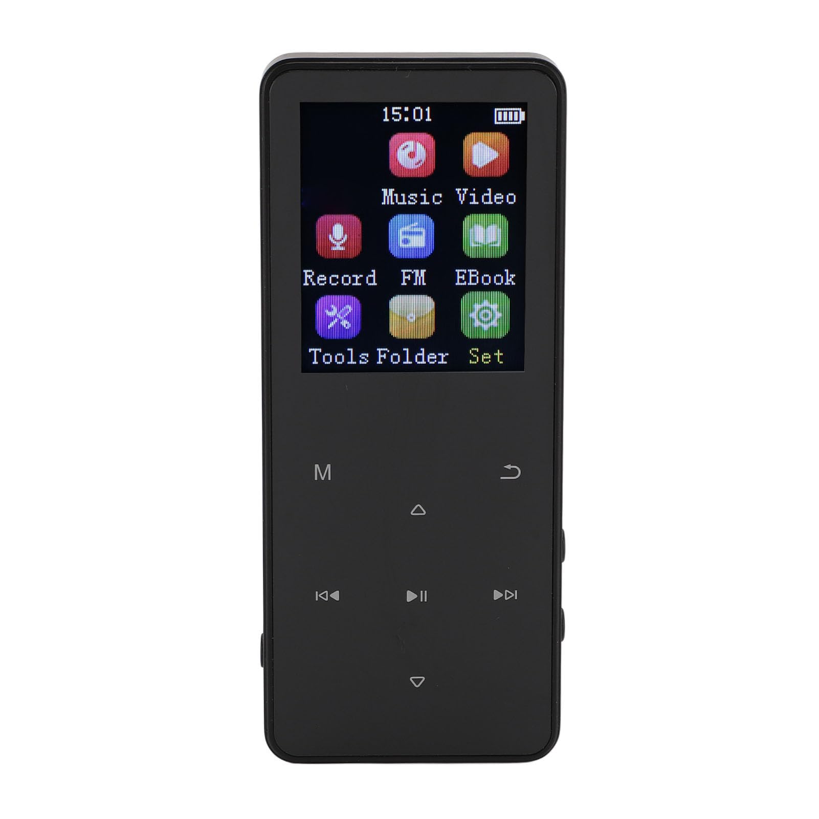 Odtwarzacz MP3 z Bluetooth, 1,8-calowy Ekran Dotykowy, Przenośny Odtwarzacz Muzyczny z Głośnikiem i Gniazdem Rozszerzalnej Karty Pamięci, Sportowy Odtwarzacz Wideo, Odtwarzanie