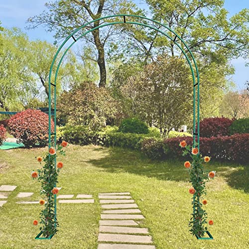 Arco de rosas de metal for enrejado de vides florales, soporte de arco de jardín, for decoración de ceremonias de fiesta en interiores y exteriores, arco de boda, arco de globo, plantas trepadoras, ar