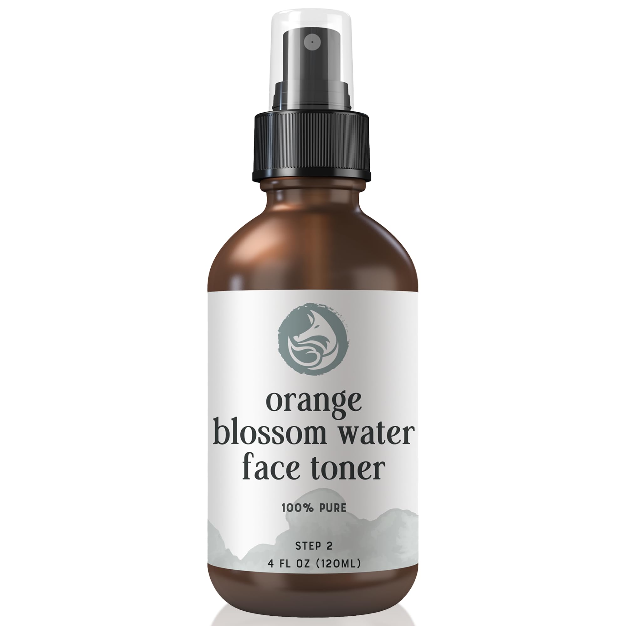 Orange Blossom Water Toner - 100% All-Natural Face Toner - Beautiful Floral Water - To Tone & Refresh Skin - Balance pH and Skin Moisture - Alcohol Free - Imported from Morocco - Renowned Neroli Di...